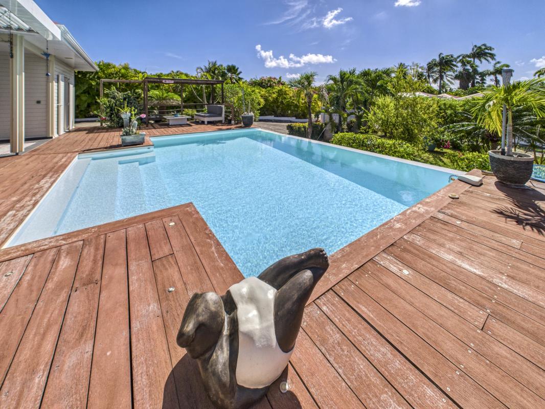 5.Location Villa piscine vue mer Saint François Guadeloupe_piscine